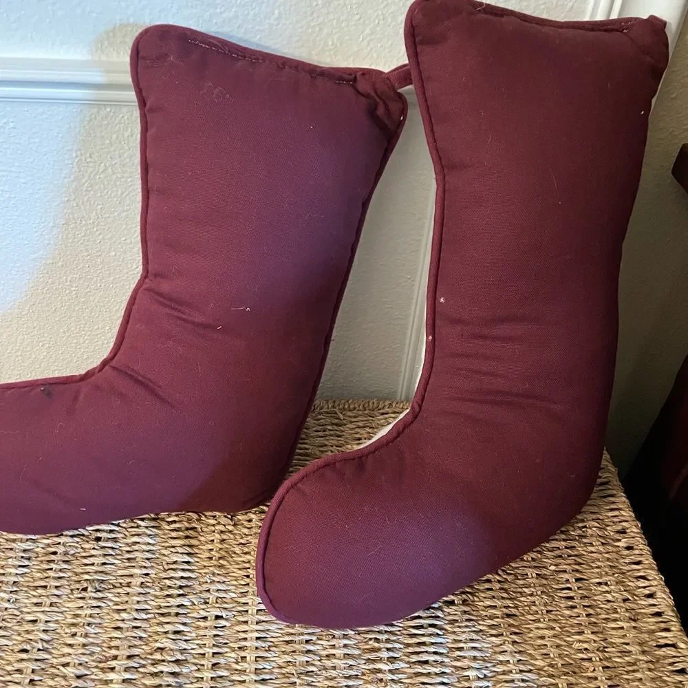 Vintage Bear Tapestry Stocking Pillows set of 2